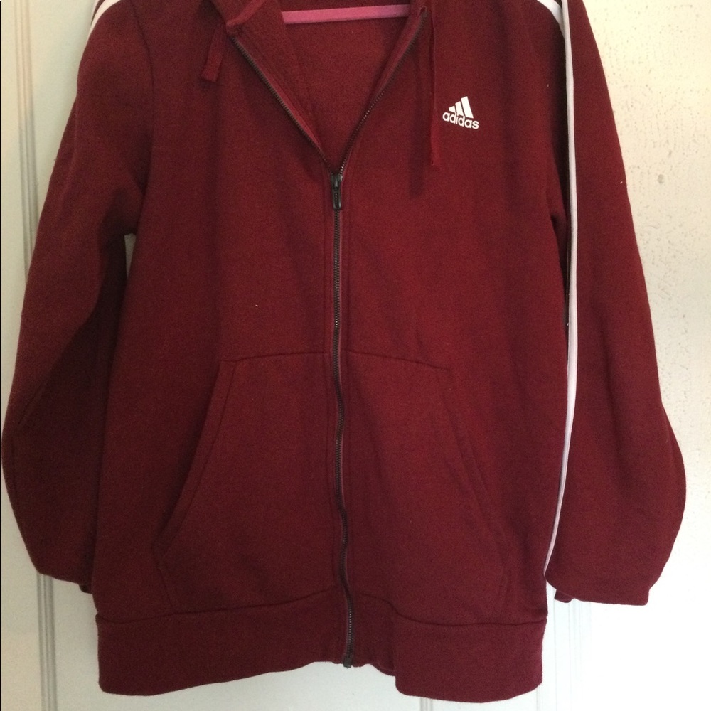 Adidas zip front hoodie